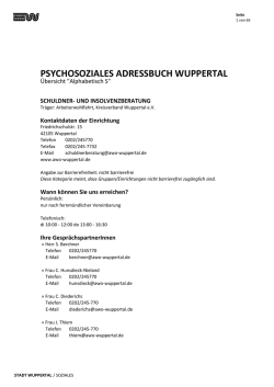 psychosoziales adressbuch wuppertal