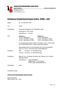 Einladung Vergleichsschiessen G10m SVBB – ZSV