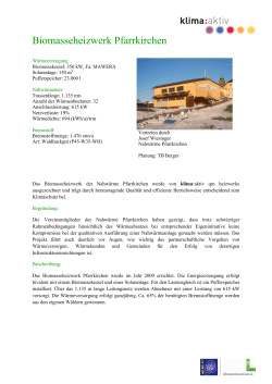 Biomasseheizwerk Pfarrkirchen