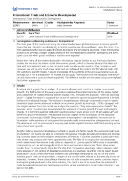 MB 32721 International Trade and Economic Development