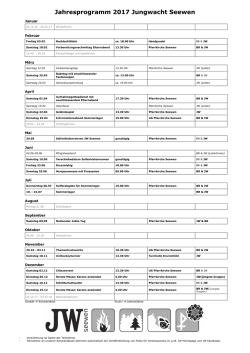 Jahresprogramm 2017