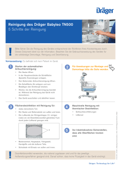 Reinigung des Dräger Babyleo TN500