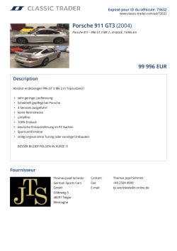 Porsche 911 GT3 (2004) 99 996 EUR