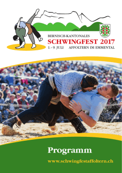 Programm - Bernisch-Kantonale Schwingfest 2017