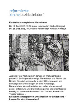 Ein Weihnachtsspiel von PfarrerInnen