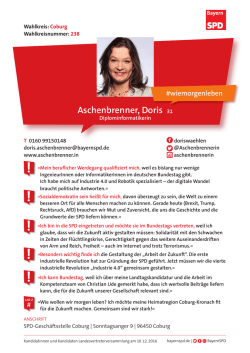 Doris Aschenbrenner &ndash; WK 238 Coburg