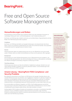 Free and Open Source Software Management
