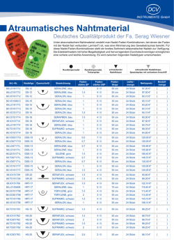 DCV Nahtmaterial - DCV Instrumente GmbH