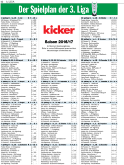 3. Liga - Kicker