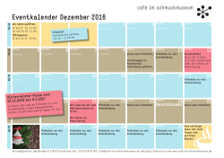 Eventkalender Dezember 2016