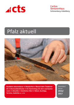Hauszeitung Dezember/Januar 2016/17