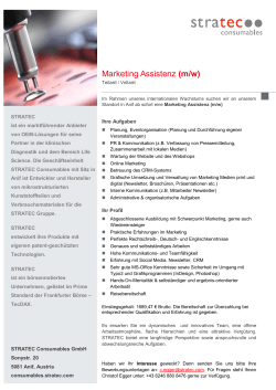 Marketing Assistenz (m/w)