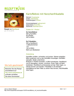 Kartoffelbrei mit Herzchenfrikadelle