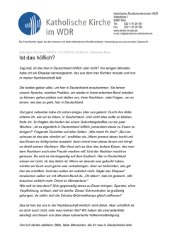 Ist das h&ouml;flich?