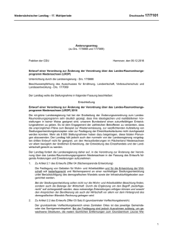 Drs. 17/7101  - Nieders&auml;chsischer Landtag