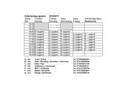 Hallenbelegungsplan 2016/17