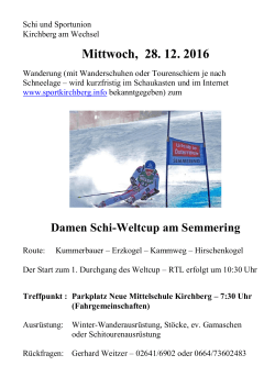 Damen Schi-Weltcup am Semmering - Schi