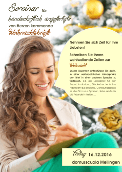 Seminar für - domusscuola, CH
