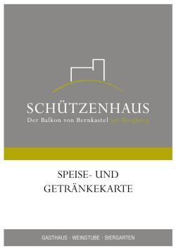 Unsere Winterkarte - Schützenhaus Bernkastel