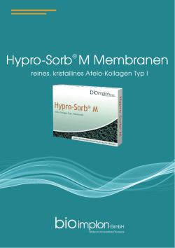 Hypro-Sorb® M Membranen