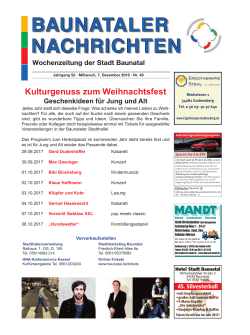 Ausgabe Nr. 49 vom 07.12.2016