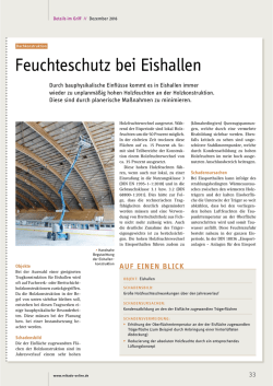 Feuchteschutz bei Eishallen