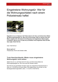 Eingetretene Wohnungst&uuml;r - meineimmobilie.de Startseite