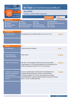 Ergebnis als PDF - Krankenkasseninfo.de