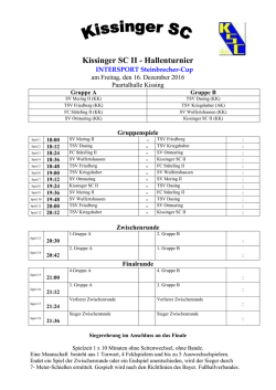 2. Mannschaft - INTERSPORT Steinbrecher- Cup