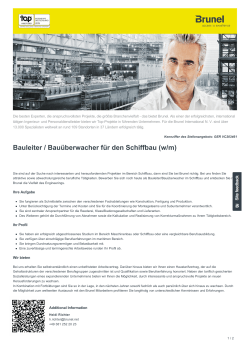 Bauleiter / Bauüberwacher für den Schiffbau Job in Rostock