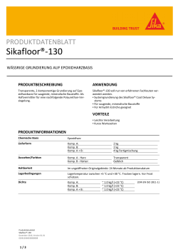 Sikafloor®-130 - Sika Schweiz AG