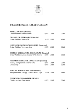 Gr&uuml;ner Veltliner &bdquo; Federspiel&ldquo;