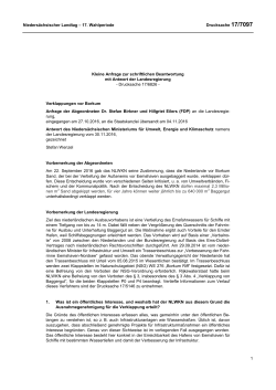 Drucksachen allgemein - Nieders&auml;chsischer Landtag
