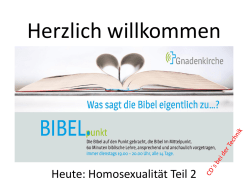Homosexualit&auml;t Teil 2