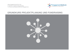EZ Grundkurs Projektplanung und Fundraising 09