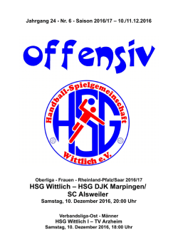 Jg. 24 / Nr. 6 - HSG Wittlich eV
