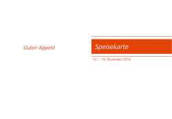 Speisekarte - Stiftung ENZIAN