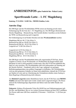 Infos - 1. FC Magdeburg