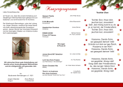 Weihnachtskonzert 2016 - Musikverein Bermatingen