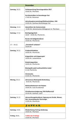 Dezember Januar