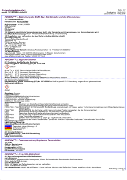 Sicherheitsdatenblatt
