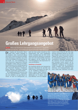 Gro&szlig;es Lehrgangsangebot