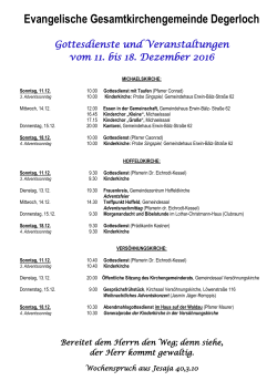 Die Termine f&uuml;r die aktuelle Woche finden Sie hier (PDF 160 KB)