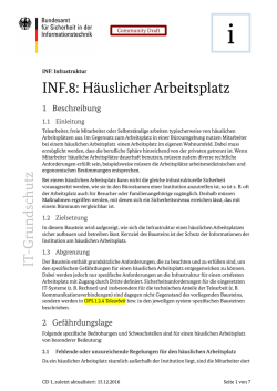 INF.8: H&auml;uslicher Arbeitsplatz - BSI