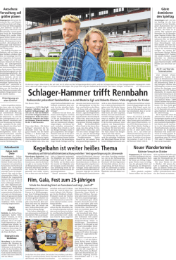 Schlager-Hammer trifft Rennbahn
