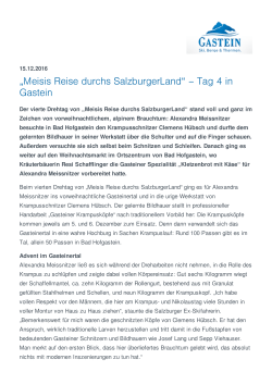 „Meisis Reise durchs SalzburgerLand“ – Tag 4 in Gastein
