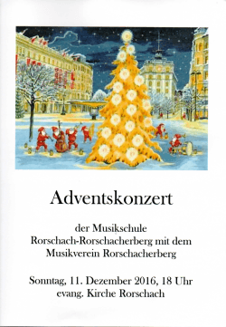 Adventskonzert - Musikverein Rorschacherberg
