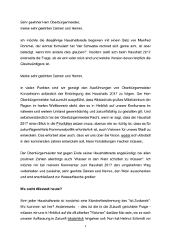 Haushaltsrede CDU