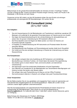 HR Consultant (m/w)