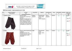 Tabelle Testergebnisse Lederhandschuhe im Test [PDF, 366